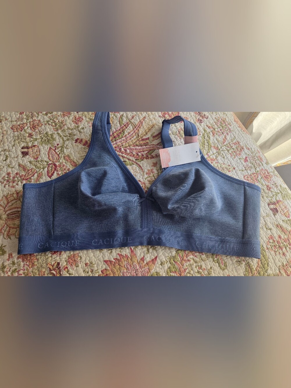 Cacique Seamless Wireless Bra - Denim Blue